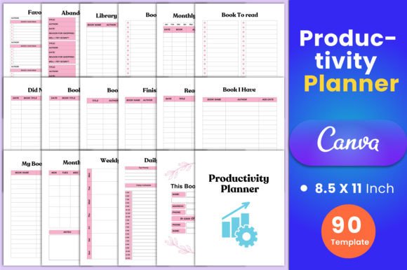 Download Productivity Planner Canva Interior - Productivity Collection