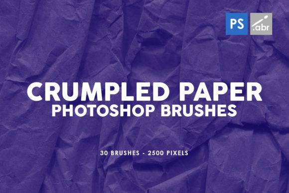 Download 30 Crumpled Paper PS Stamp Brushes Vol.3 - Premium Resources