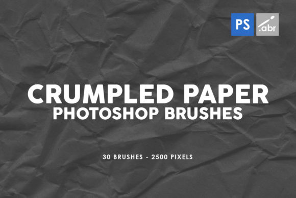 Download 30 Crumpled Paper PS Stamp Brushes Vol.2 - Premium Resources