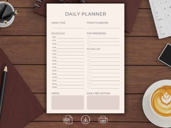 Download Daily Productivity Planner Schedule - Productivity Collection