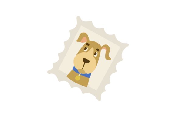 Download Paper Stamp for an Envelope. Postman and - Paper stamp Collection