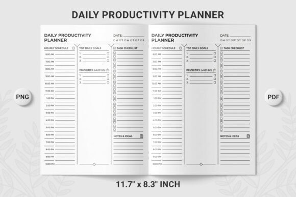 Download Daily Productivity Planner Layout PNG - Productivity Collection