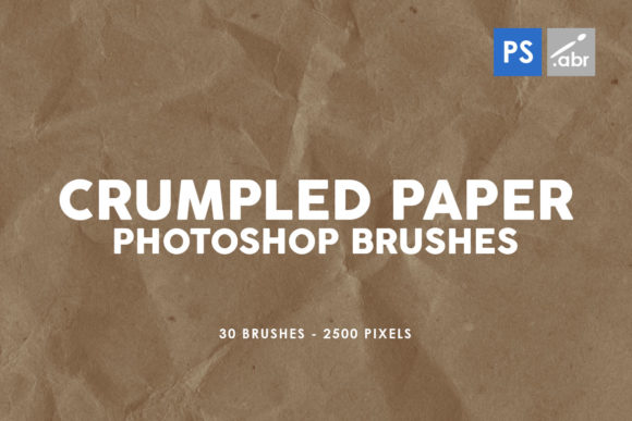 Download 30 Crumpled Paper PS Stamp Brushes Vol.1 - Premium Bundle