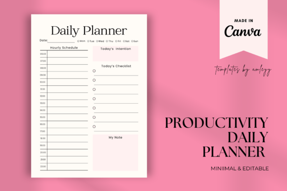 Download Productivity Daily Planner Template - Productivity Collection
