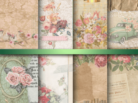 Download Shabby Floral Backgrounds 12 X 12 - Backgrounds Collection